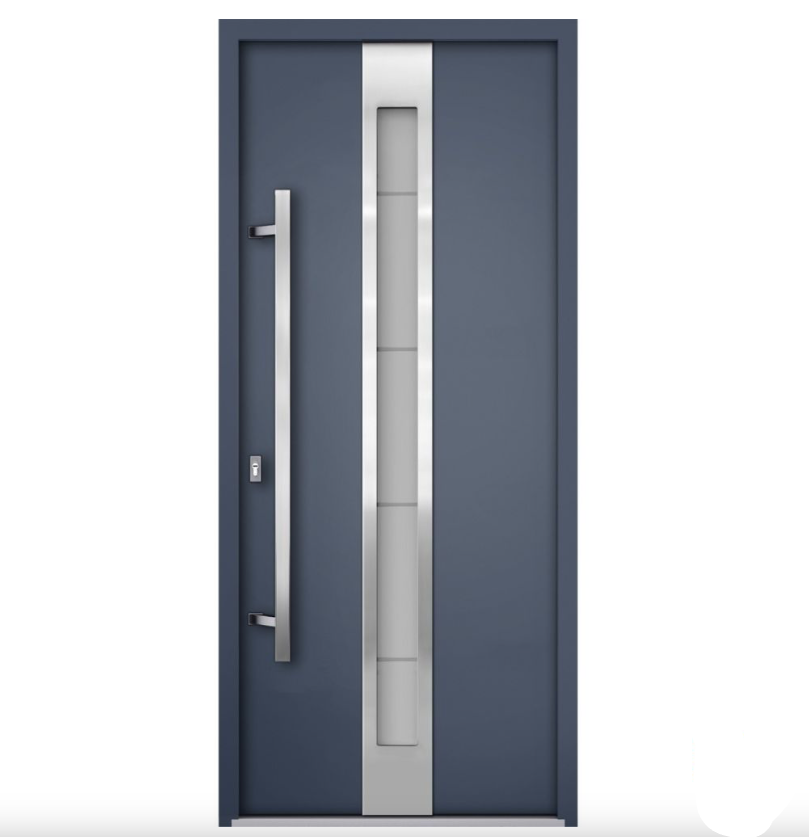 Slate Exterior Front Modern Entry Stainless Steel Security Door Doors near me
