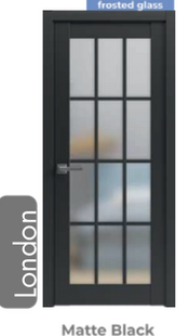London Matte Black interior door