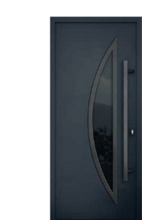 Obsidian Black exterior door
