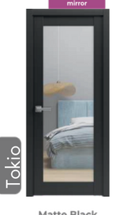 Tokio Matte Black interior door