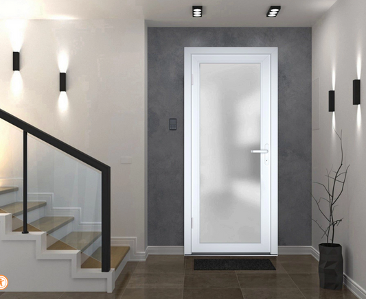 1-Lite Metal-Plastic Exterior Entry Door